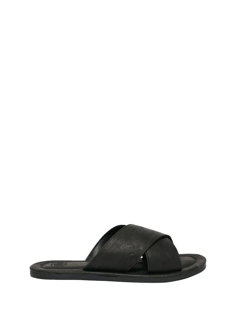 Superdry Cross Strap Slider Black-1