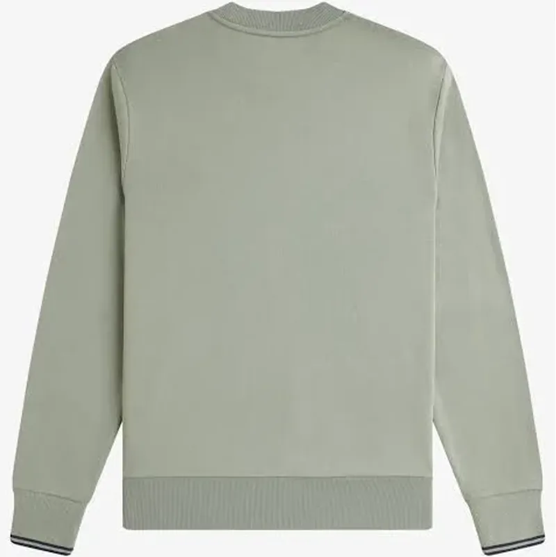 Fred Perry Crew Neck Sweatshirt Bayleaf / Navy-3