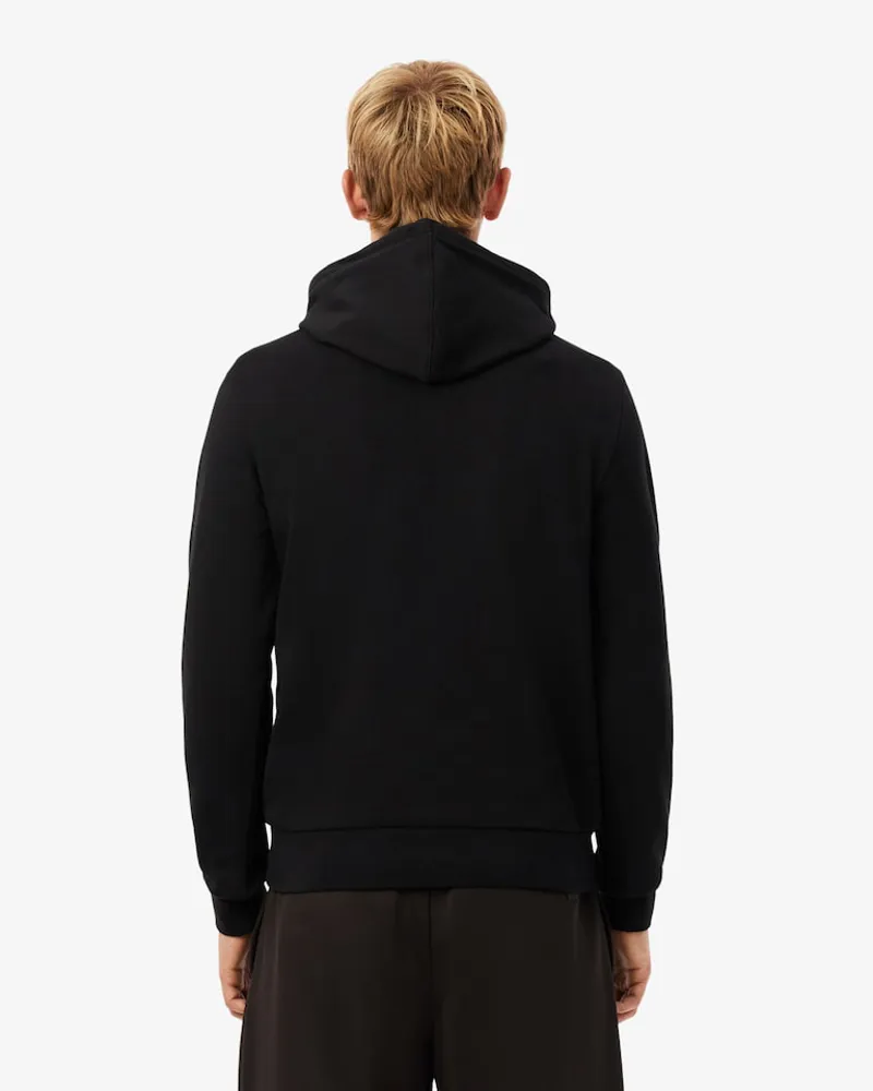 Lacoste Colour Block Fleece Hoodie Black-3