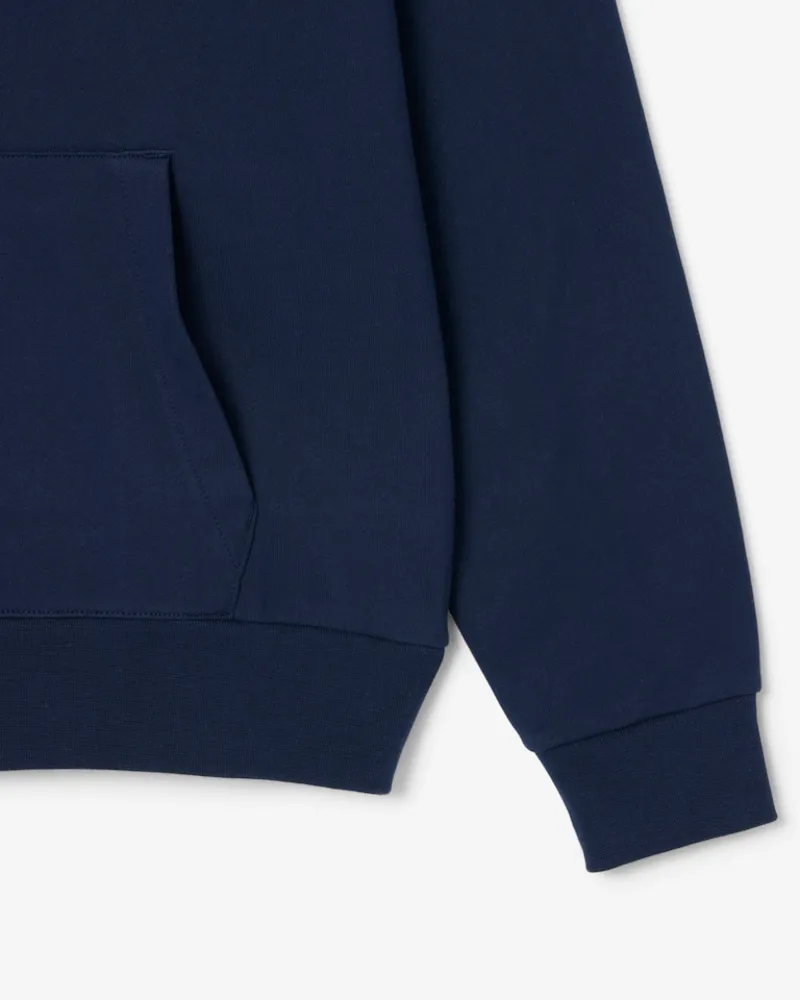 Lacoste Colour Block Fleece Hoodie Navy-5