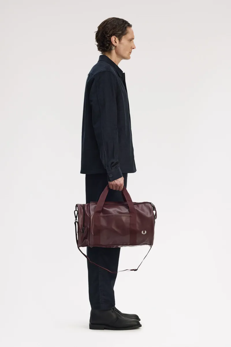Fred Perry Tonal Barrel Bag Oxblood-2
