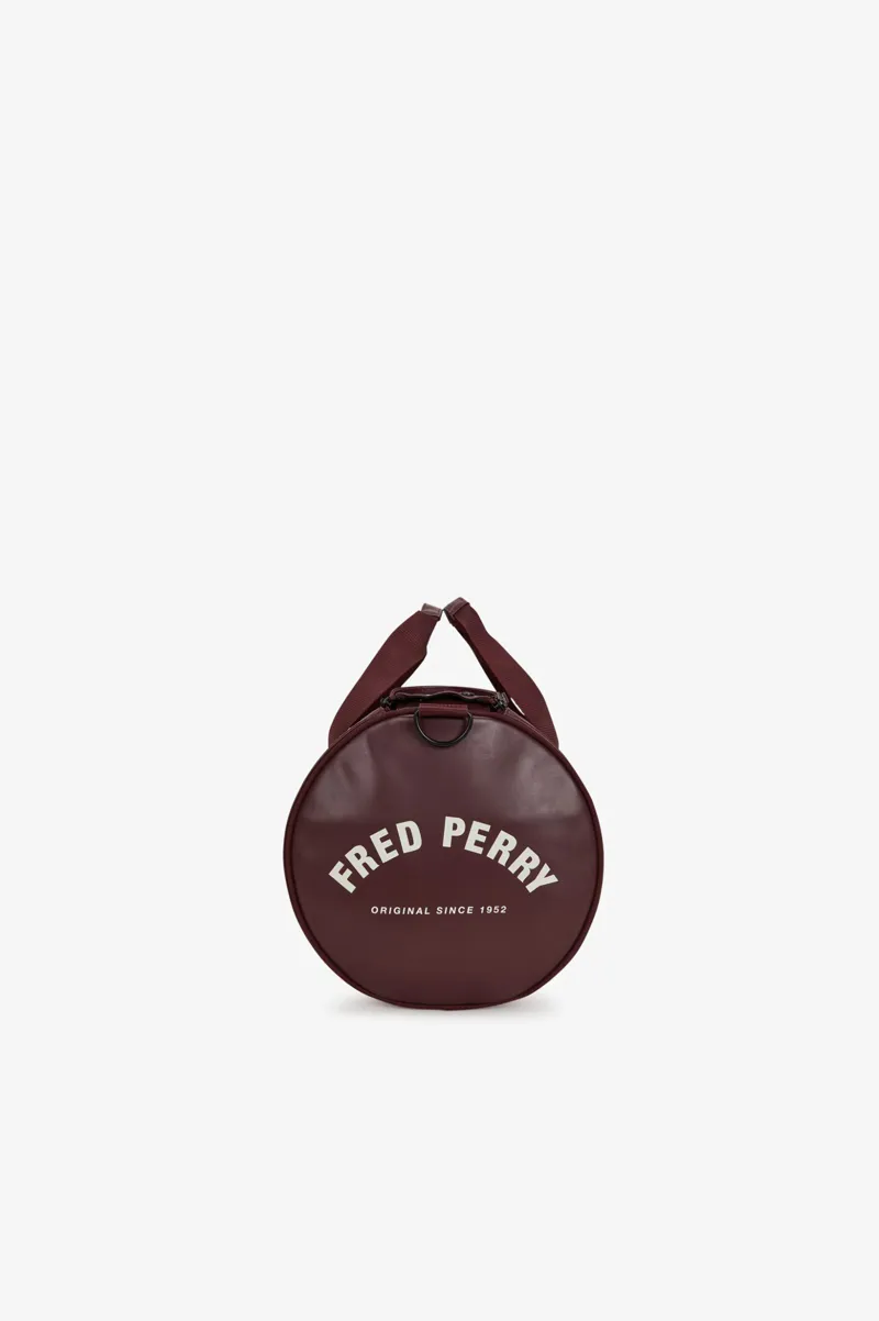 Fred Perry Tonal Barrel Bag Oxblood-6