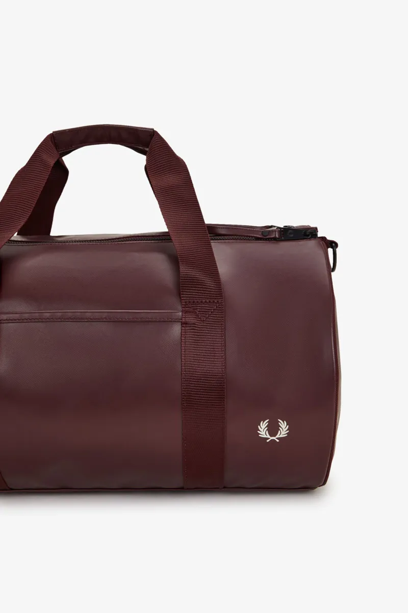 Fred Perry Tonal Barrel Bag Oxblood-7