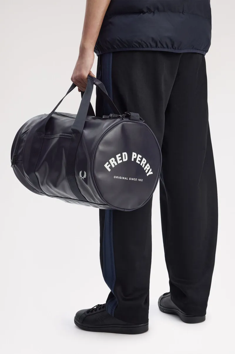 Fred Perry Tonal Barrel Bag Navy-3
