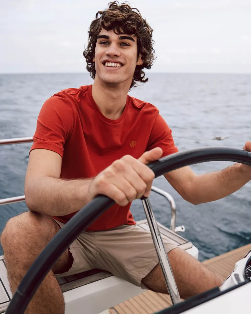 Henri Lloyd Cowes T-shirt Freo Red-1