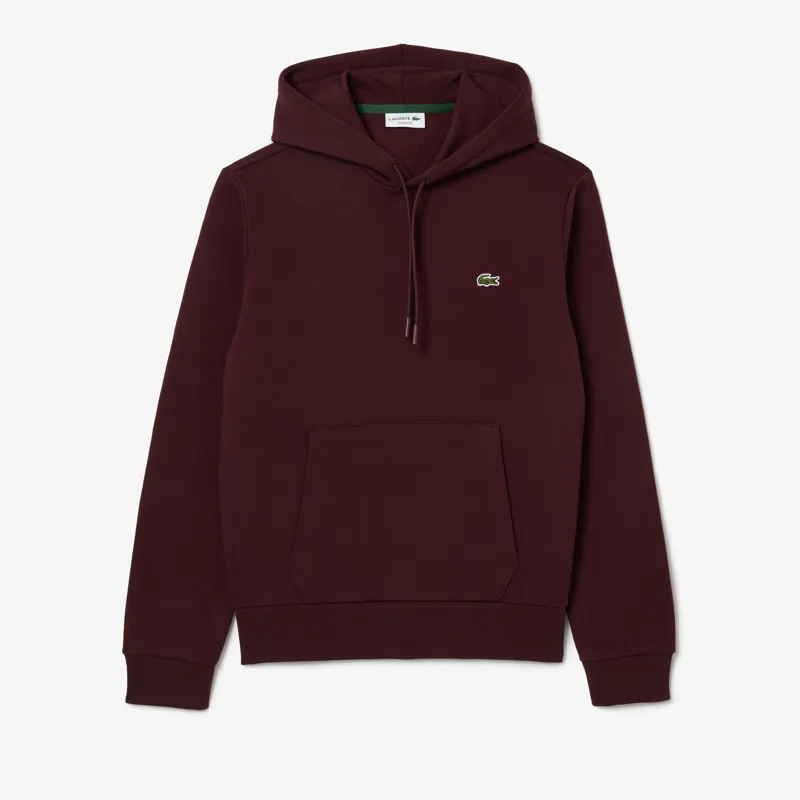 Lacoste Classic Fit Overhead Hoodie Bordeaux XXXL ONLY-5