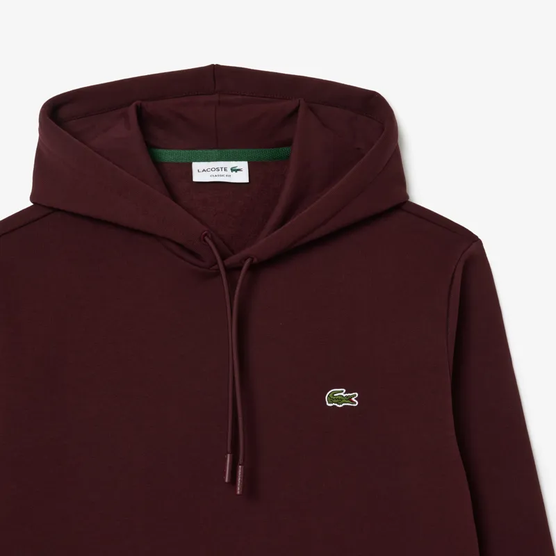 Lacoste Classic Fit Overhead Hoodie Bordeaux XXXL ONLY-3