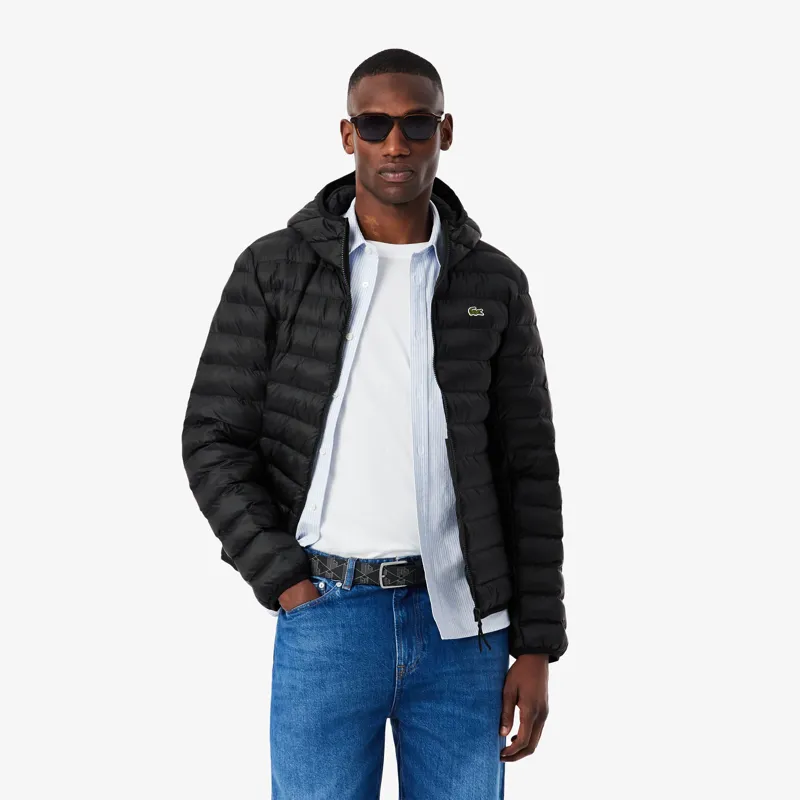 Lacoste Quilted Puffer Jacket Black-1