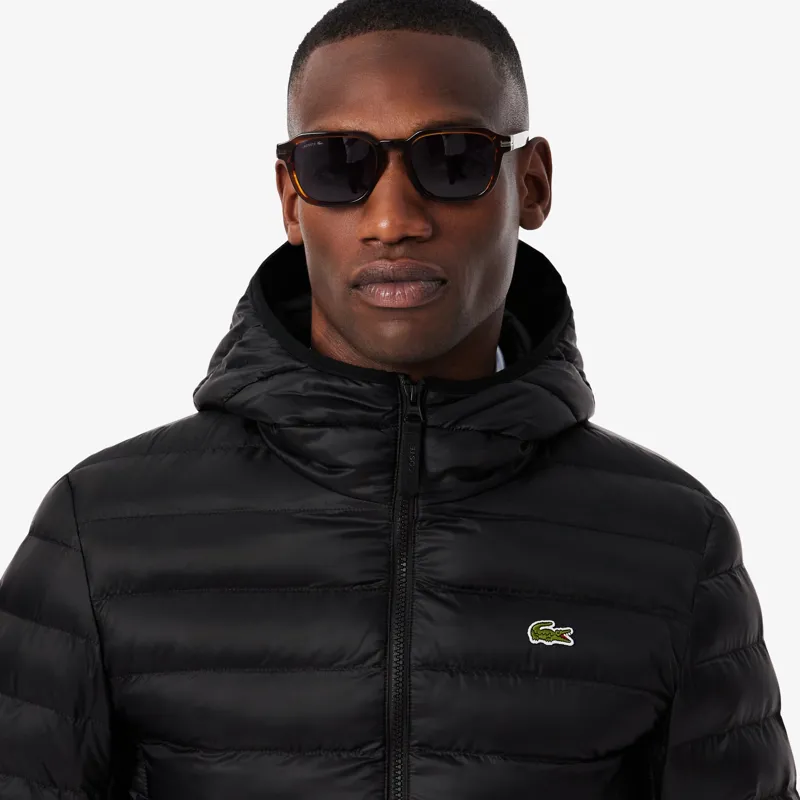 Lacoste Quilted Puffer Jacket Black-3