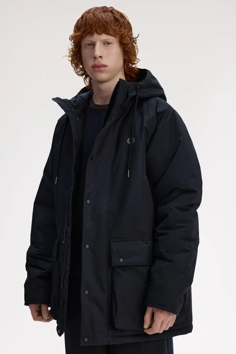 Fred Perry Padded Jacket Black-6