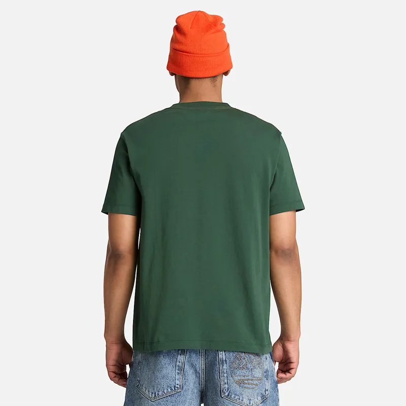 Timberland Established 1973 Embroidered Short Sleeve T-Shirt Drk Green-1