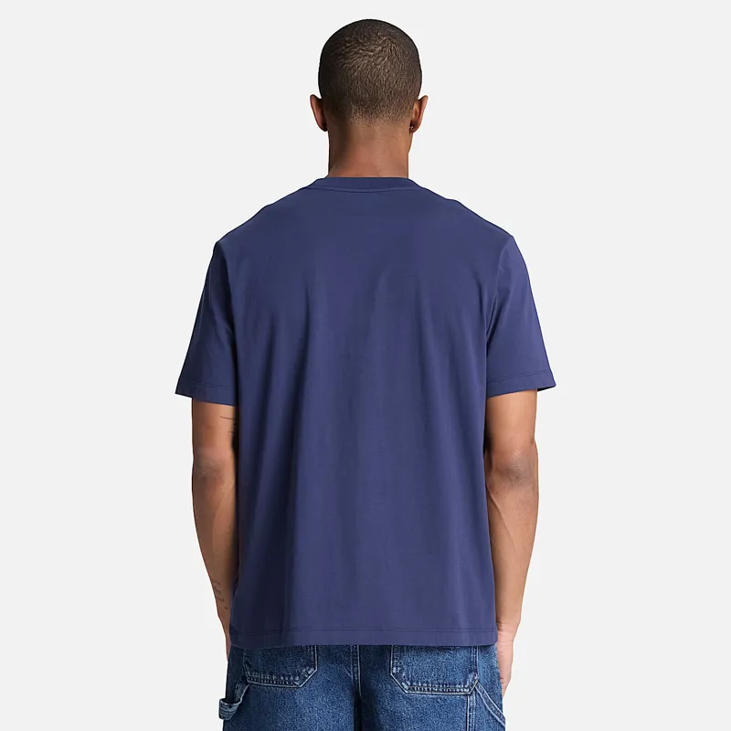 Timberland Established 1973 Embroidered Short Sleeve T-Shirt Drk Blue-2