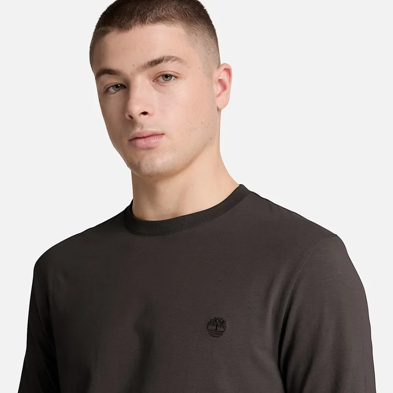 Timberland Dunstan River Slim Embroidered Long Sleeve T-Shirt Vintage -1