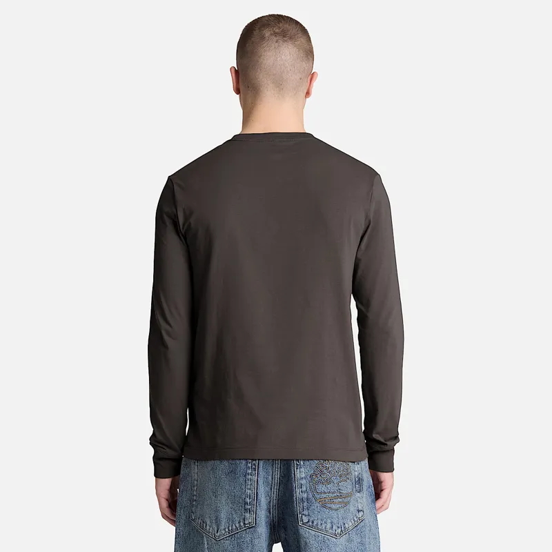 Timberland Dunstan River Slim Embroidered Long Sleeve T-Shirt Vintage -3