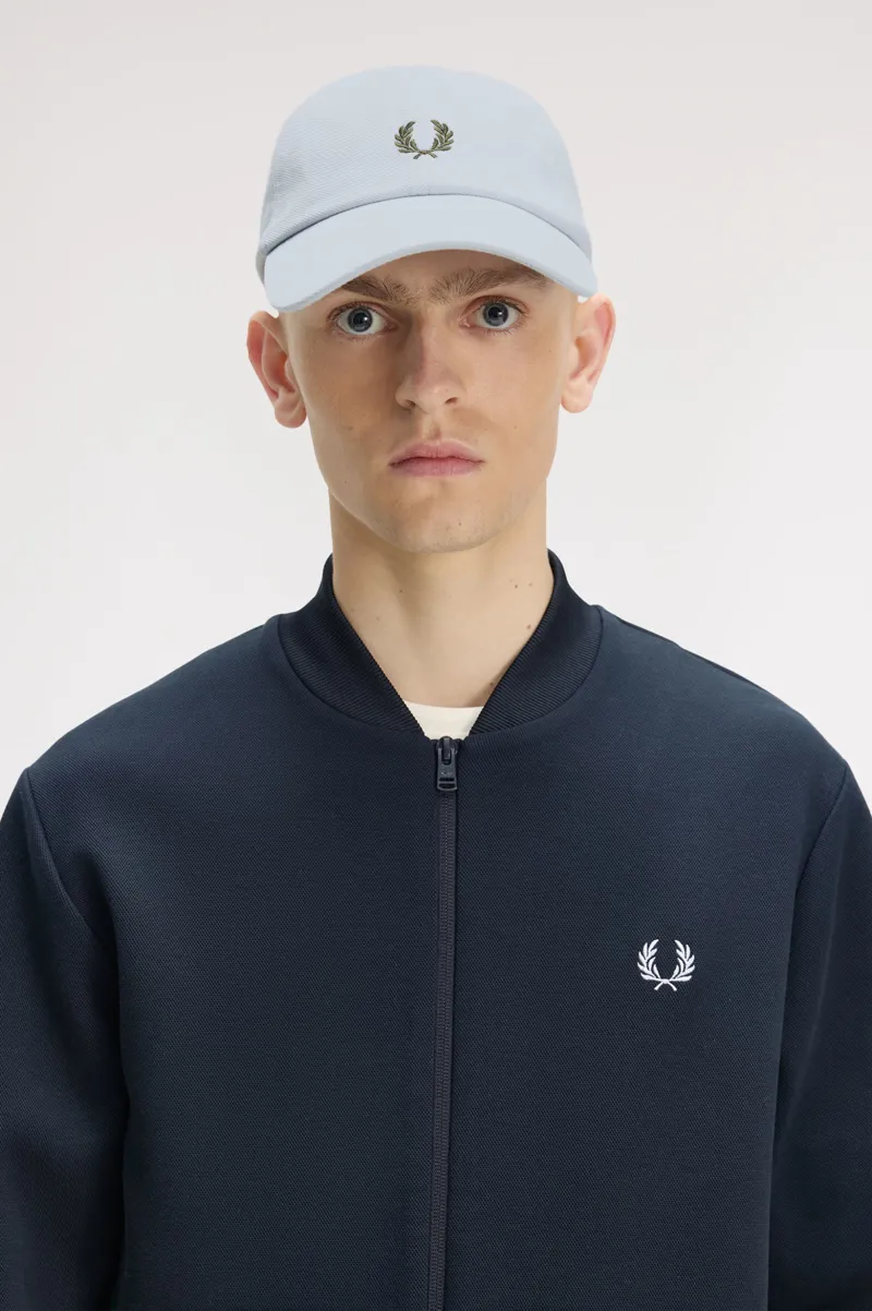 Fred Perry Piqué Classic Cap Dusky Blue-3
