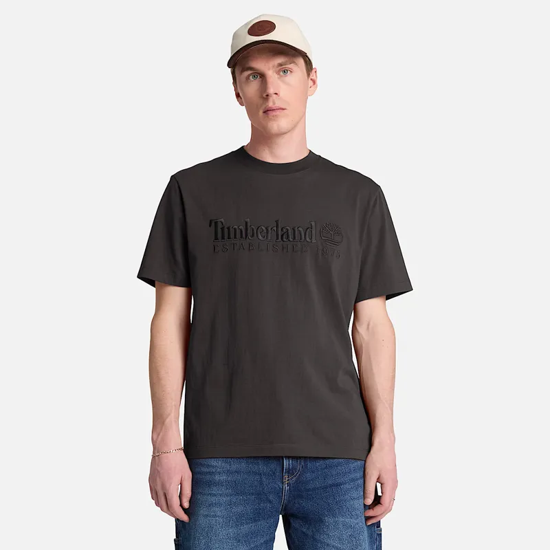 Timberland Established 1973 Embroidered Short Sleeve T-Shirt Vintage-1