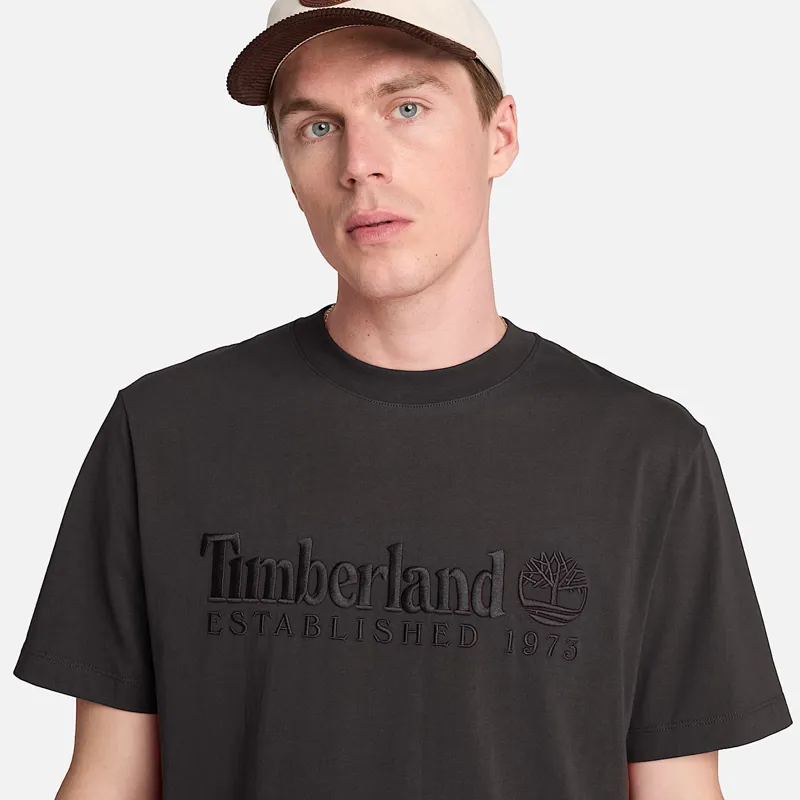 Timberland Established 1973 Embroidered Short Sleeve T-Shirt Vintage-2