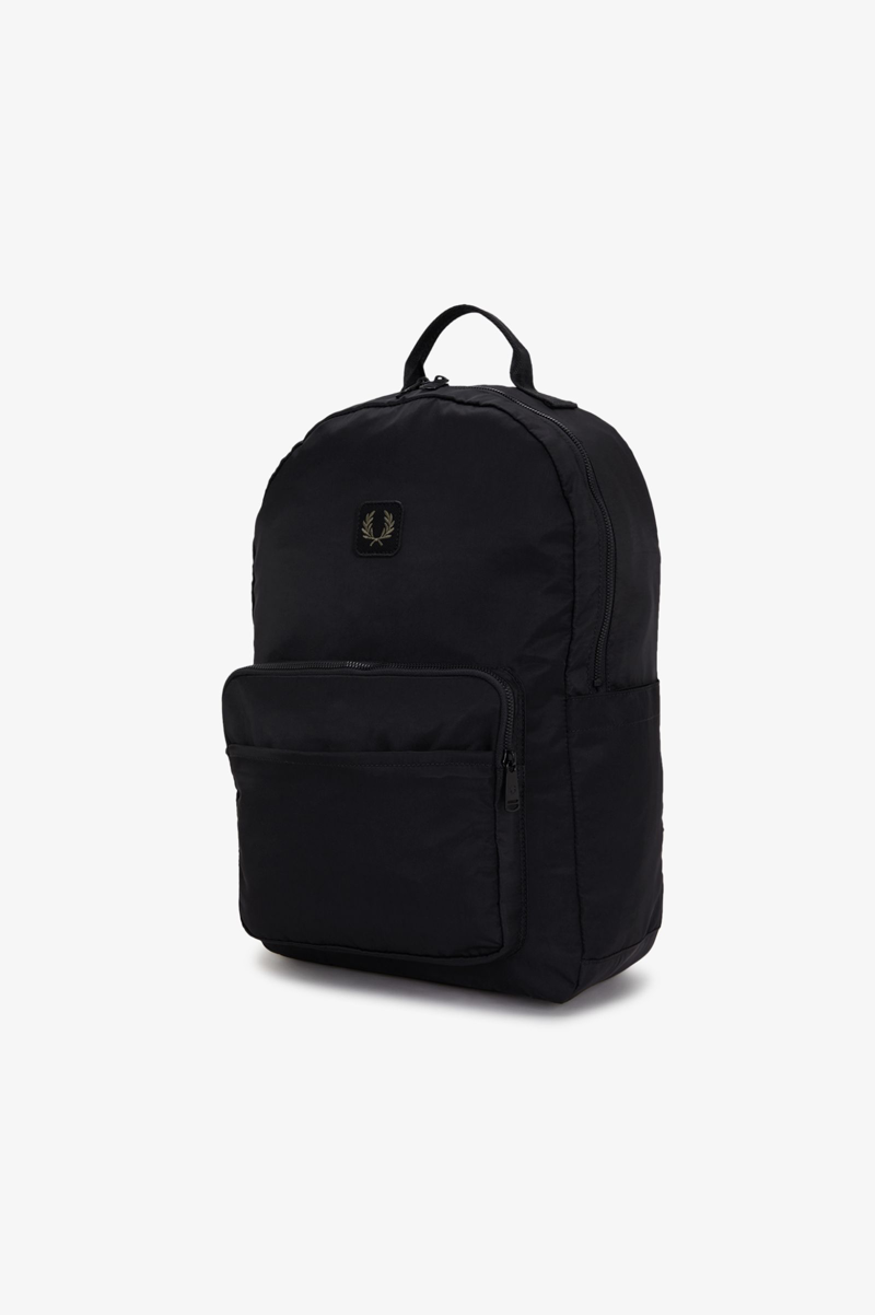 Fred Perry Crinkle Nylon Backpack Black-5