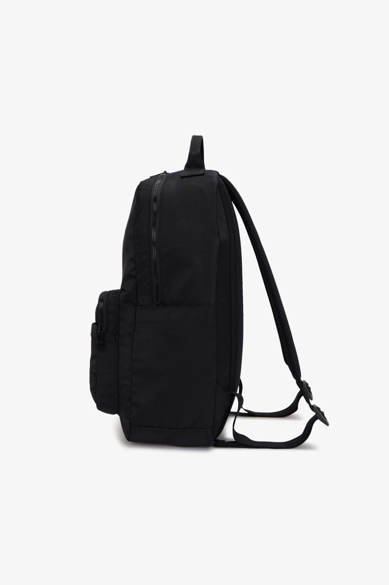 Fred Perry Crinkle Nylon Backpack Black-4