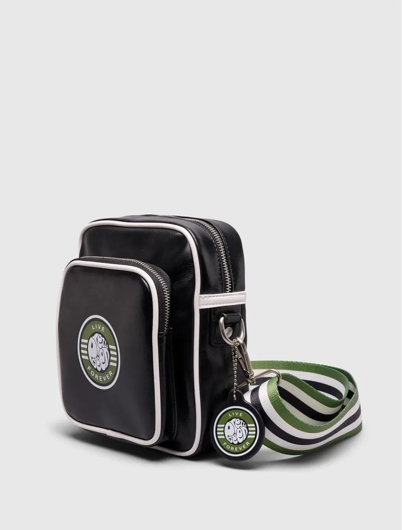 Pretty Green Live Forever Crossbody Bag Black-1