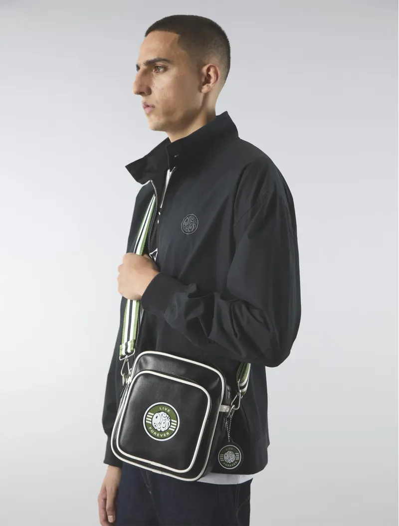 Pretty Green Live Forever Crossbody Bag Black-4