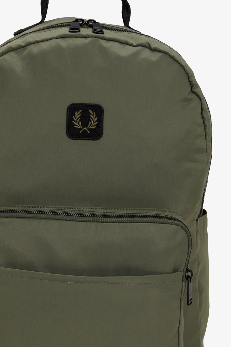 Fred Perry Crinkle Nylon Backpack Green-1
