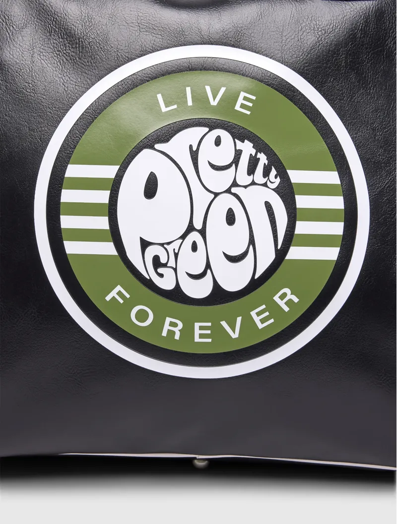 Pretty Green Live Forever Holdall Black-6