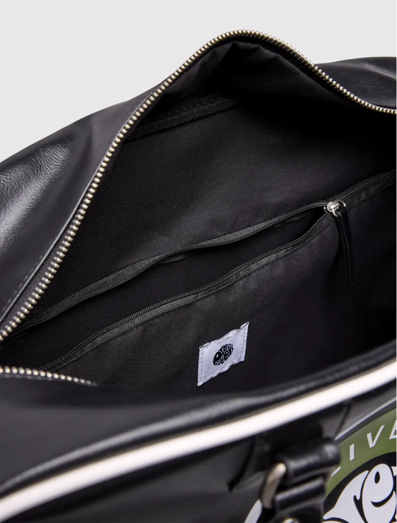 Pretty Green Live Forever Holdall Black-5