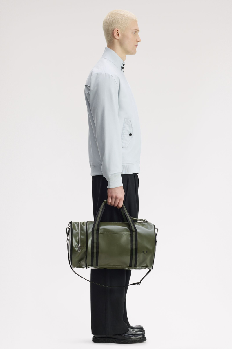 Fred Perry L7255-Z50 Classic Barrel Bag Laurel Wreath Green/Black-2