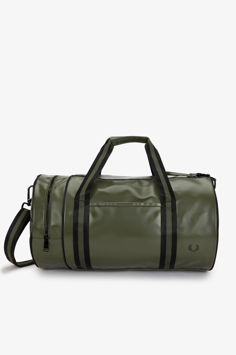 Fred Perry L7255-Z50 Classic Barrel Bag Laurel Wreath Green/Black-4