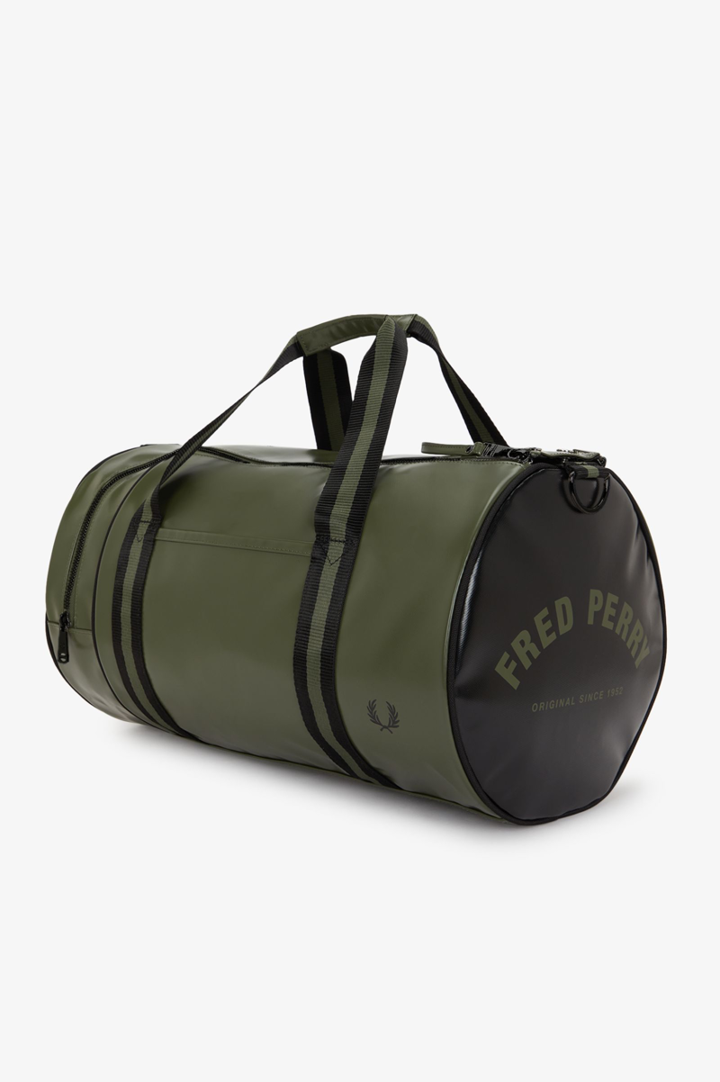 Fred Perry L7255-Z50 Classic Barrel Bag Laurel Wreath Green/Black-5