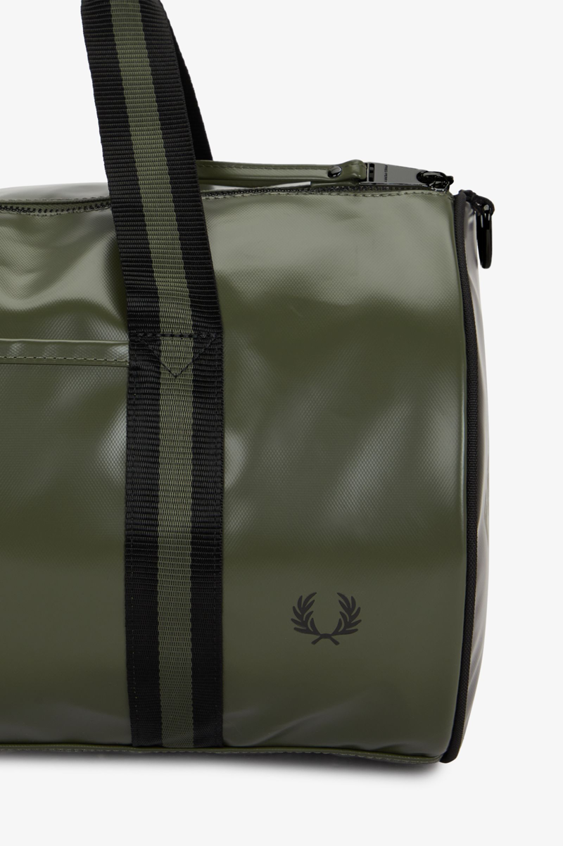Fred Perry L7255-Z50 Classic Barrel Bag Laurel Wreath Green/Black-8