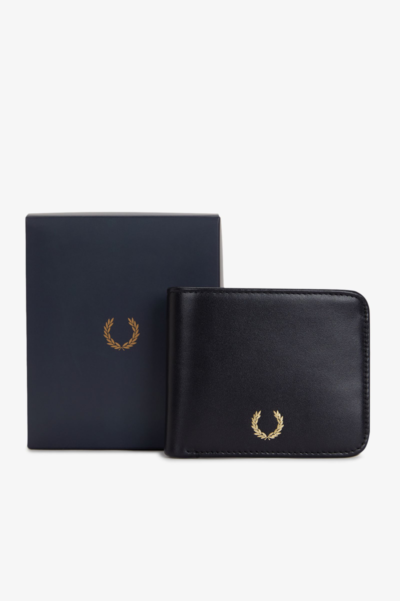 Fred Perry L3349 - 102 Smooth Leather Billfold Wallet-1
