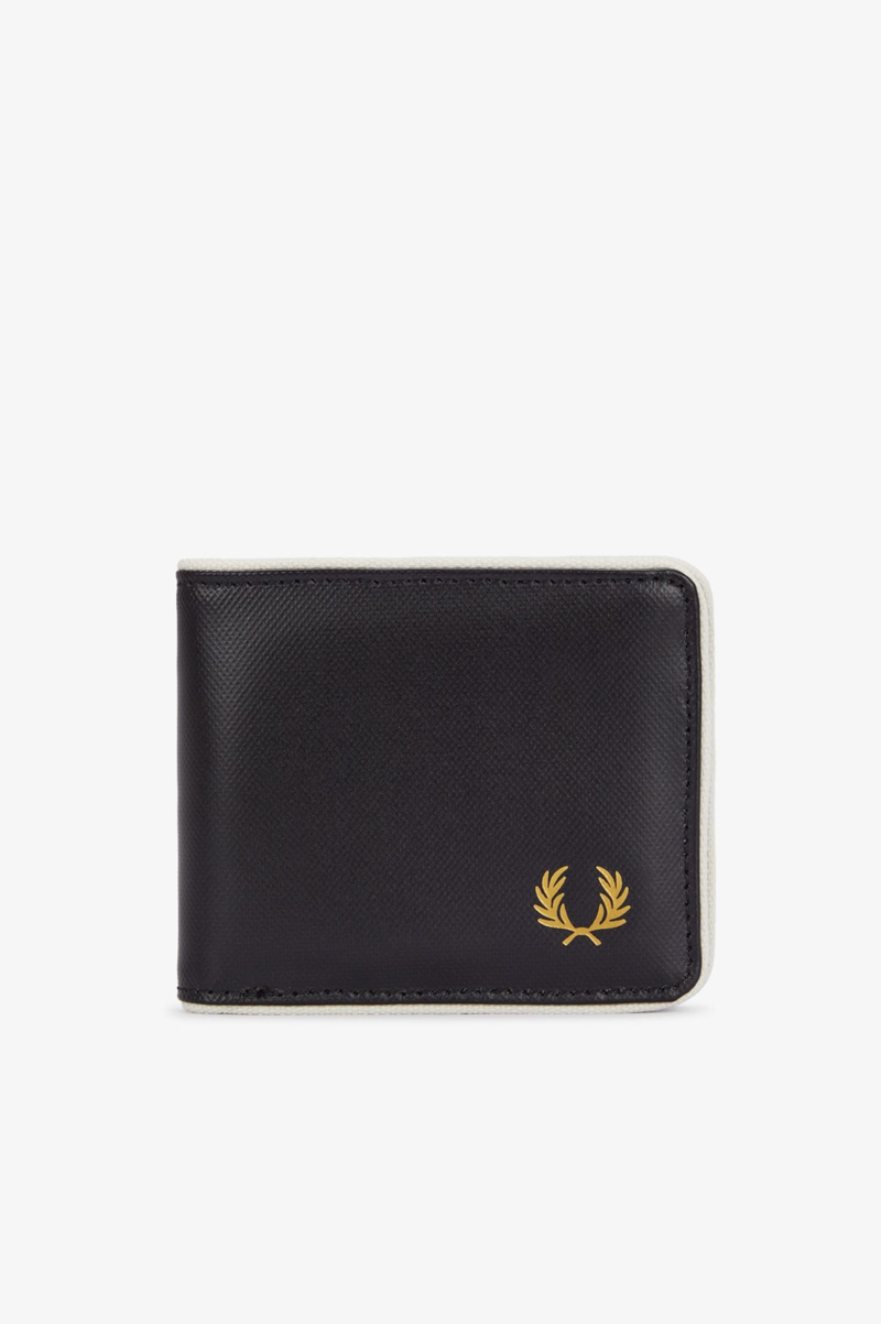 Fred Perry L7305 - D57 Laurel Wreath Billfold Wallet Black-3
