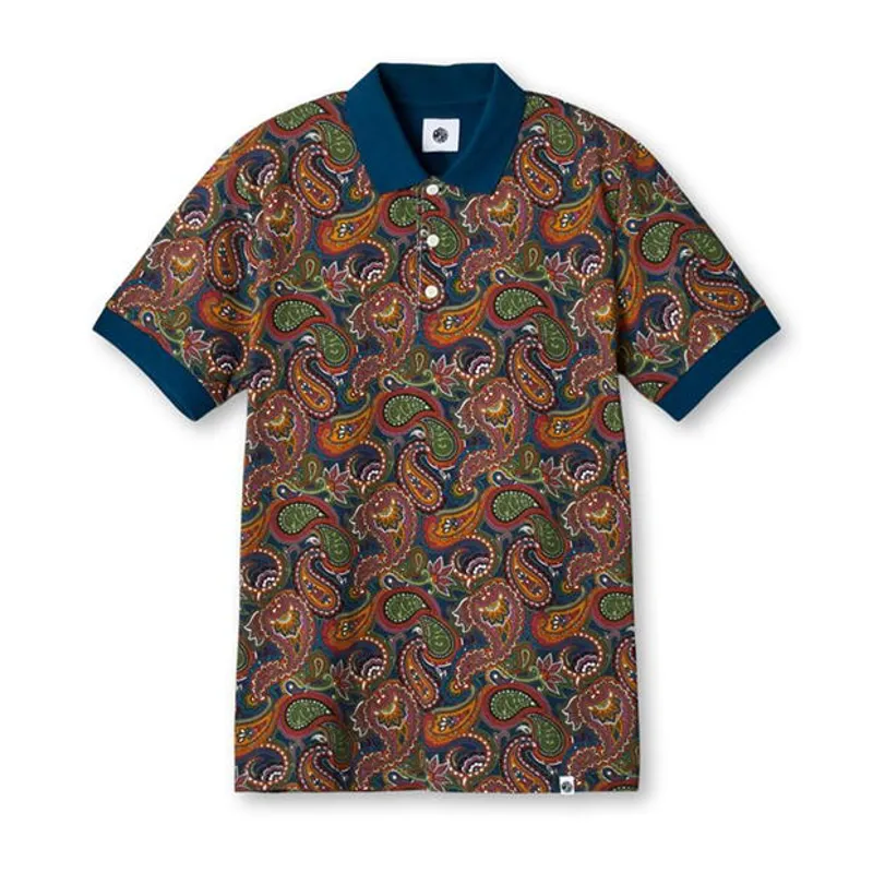 Pretty Green 15th Anniversary Paisley Polo T-shirt -Multi MEDIUM ONLY-4