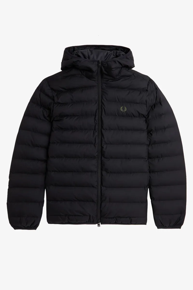 Fred Perry Hooded Insulated Jacket Black-9
