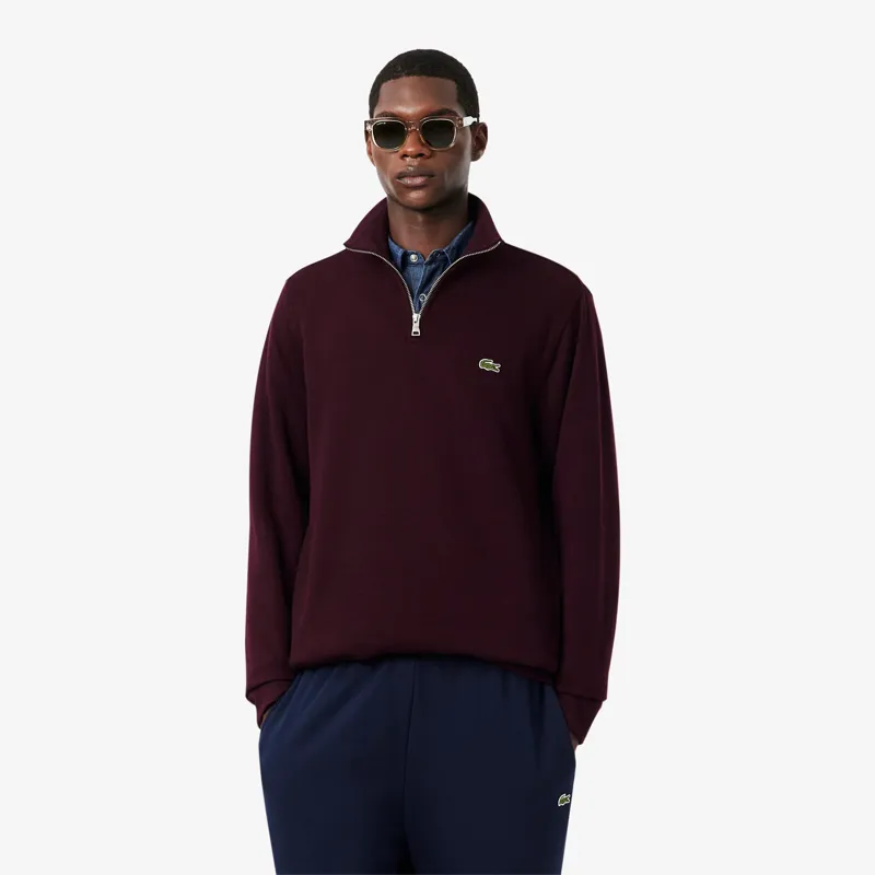 Lacoste Zip Neck Sweatshirt Oxalis-1