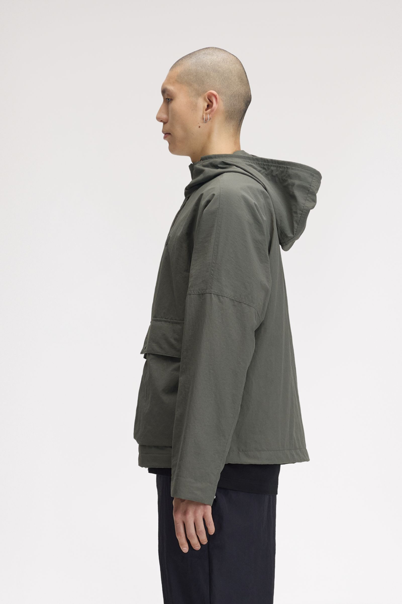 Fred Perry Cropped Ripstop Parka Field Green-3
