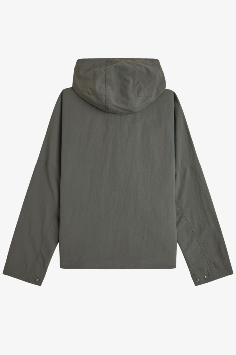 Fred Perry Cropped Ripstop Parka Field Green-11