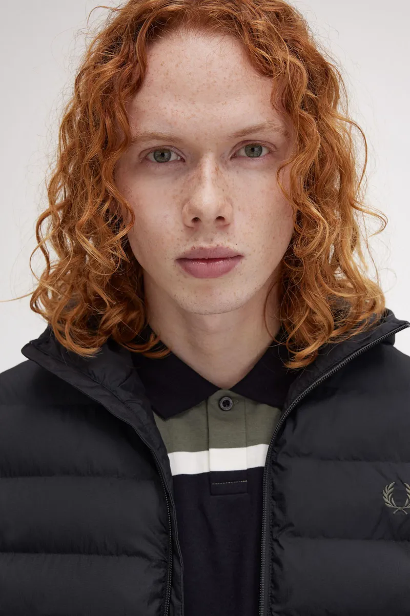 Fred Perry Hooded Insulated Jacket Black-7