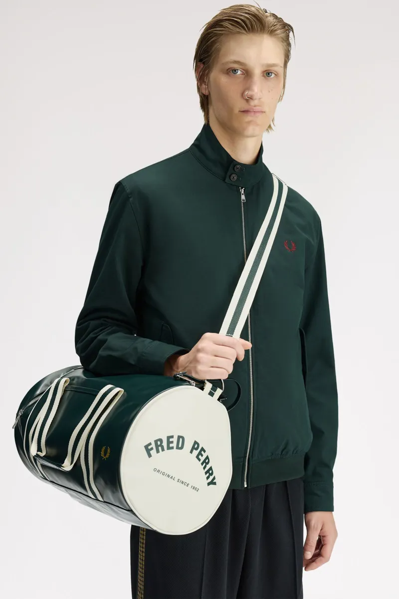 Fred Perry L7255-81A Classic Barrel Bag Grassroots/Ecru-3