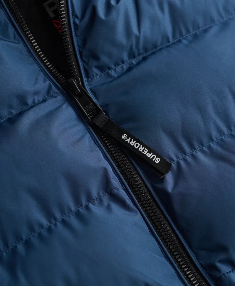 Superdry Hooded Sports Puffer Jacket Altitude Blue-7