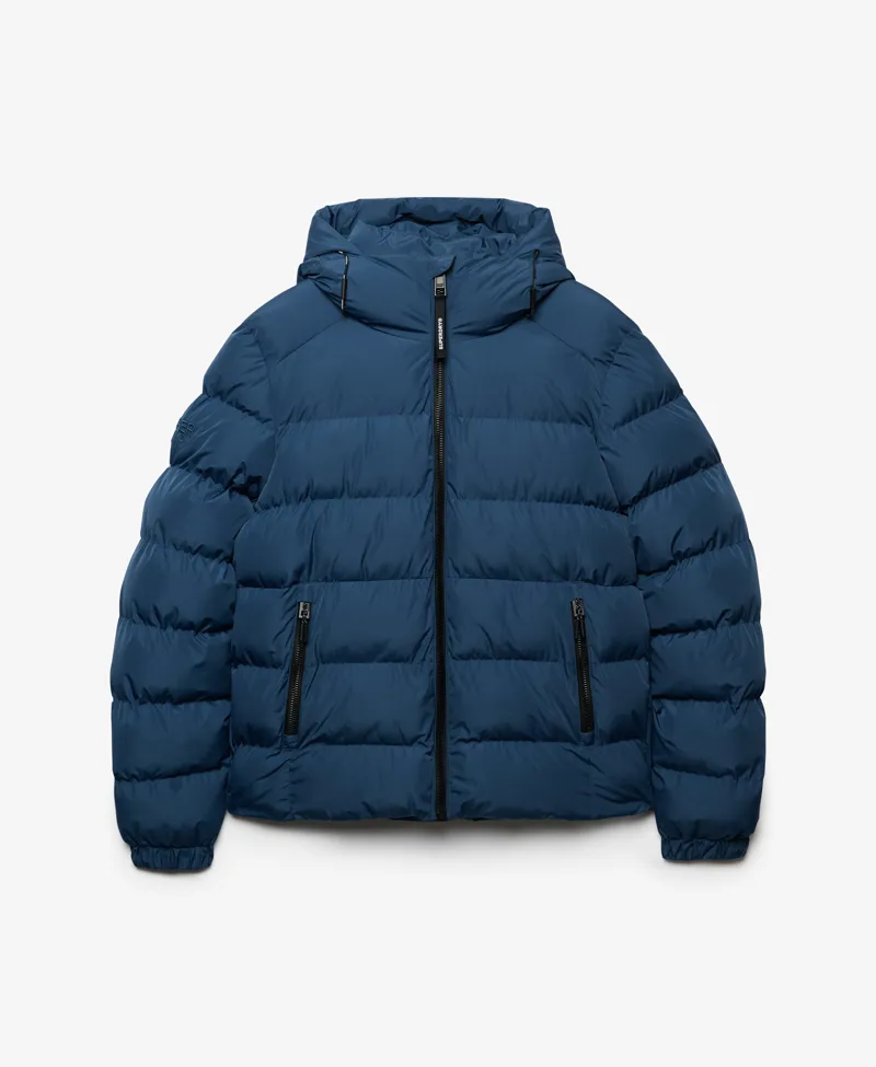 Superdry Hooded Sports Puffer Jacket Altitude Blue-8