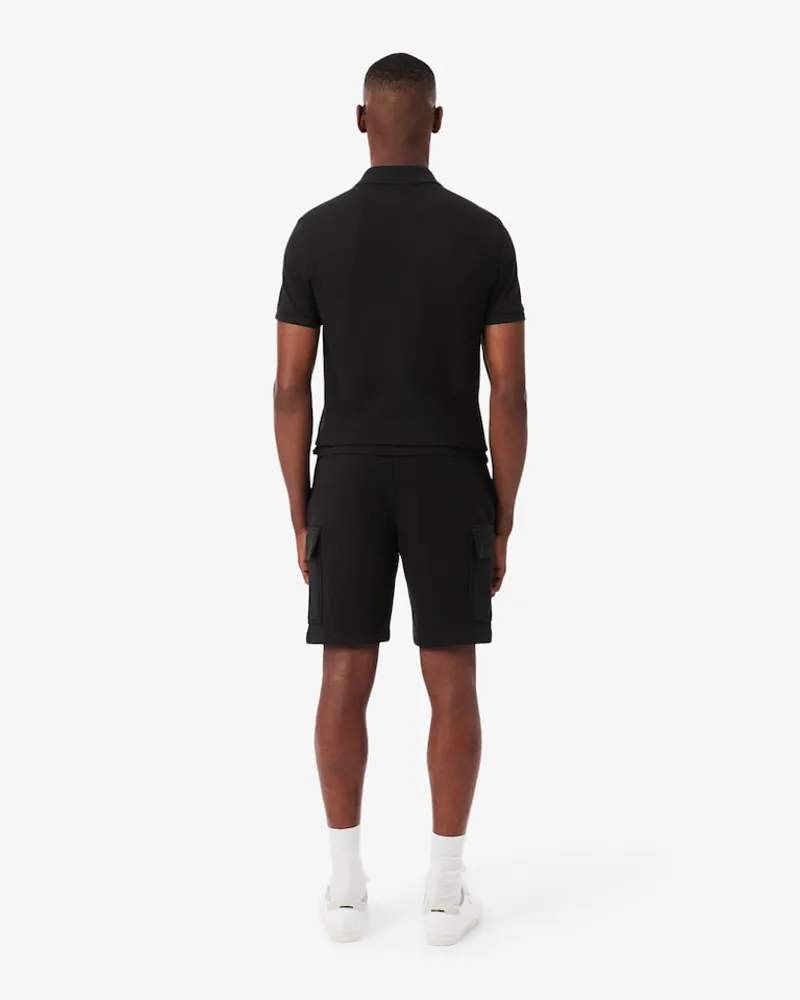Lacoste Cotton Fleece Jogger Shorts Black-4