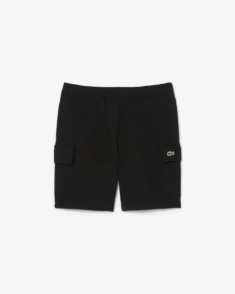 Lacoste Cotton Fleece Jogger Shorts Black-5