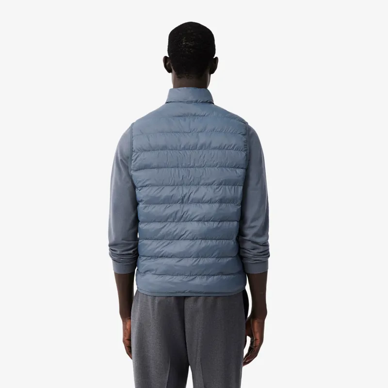 Lacoste Water-Repellent Puffed Windbreaker Vest Grey -4