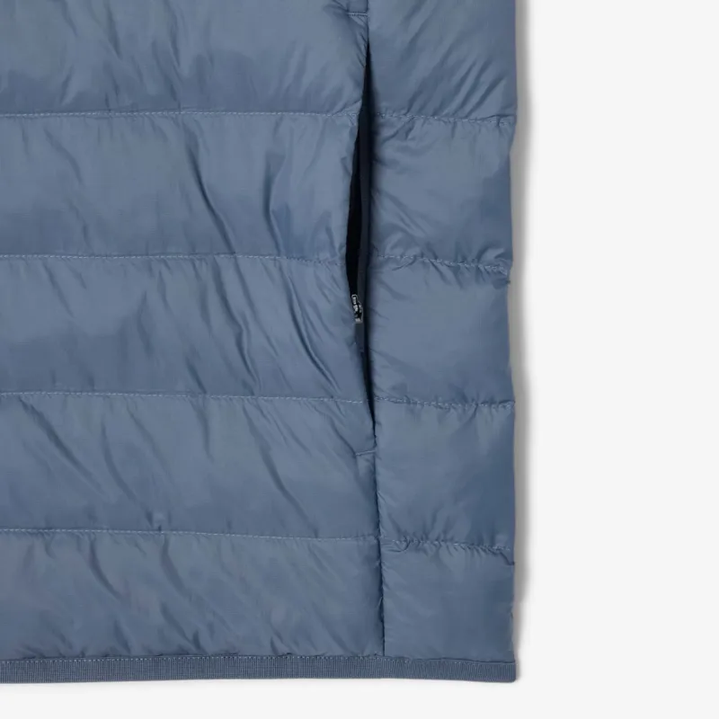 Lacoste Water-Repellent Puffed Windbreaker Vest Grey -6