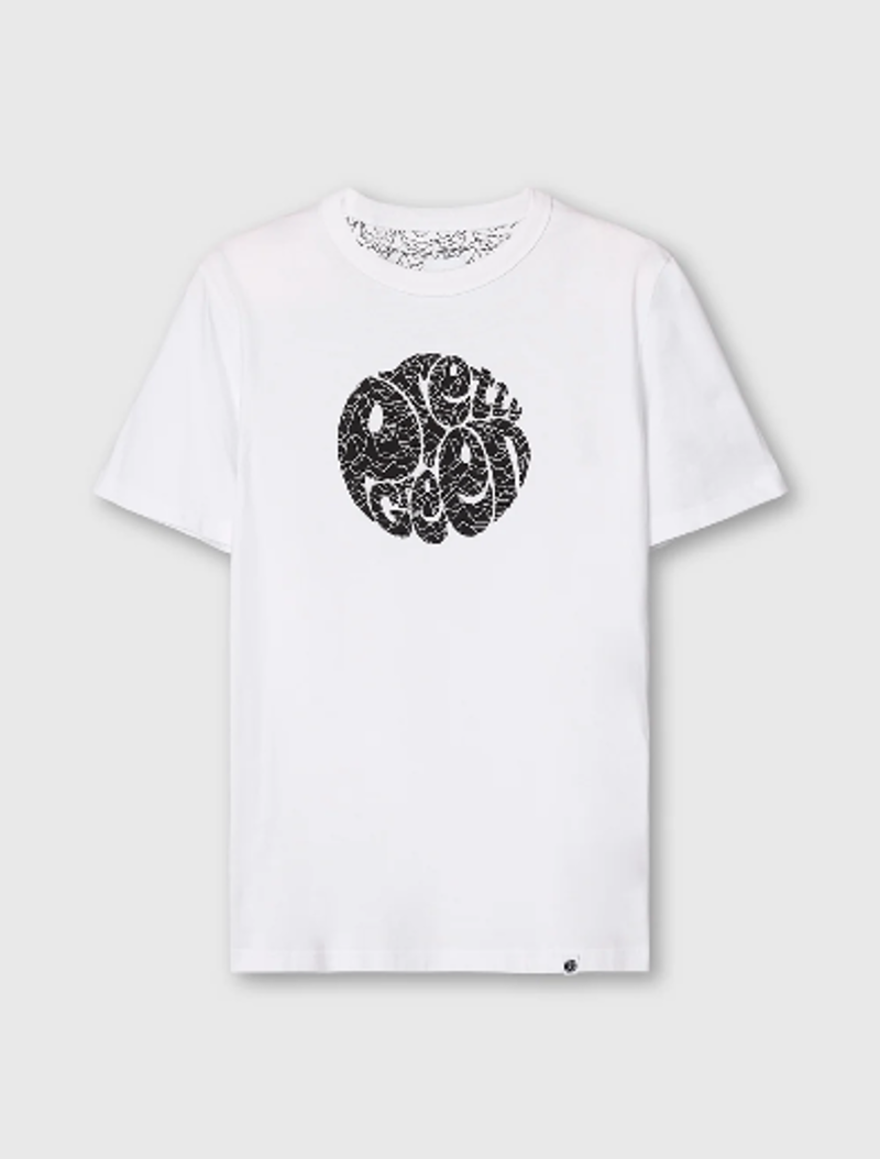 Pretty Green Pulsar Logo T-Shirt White-5