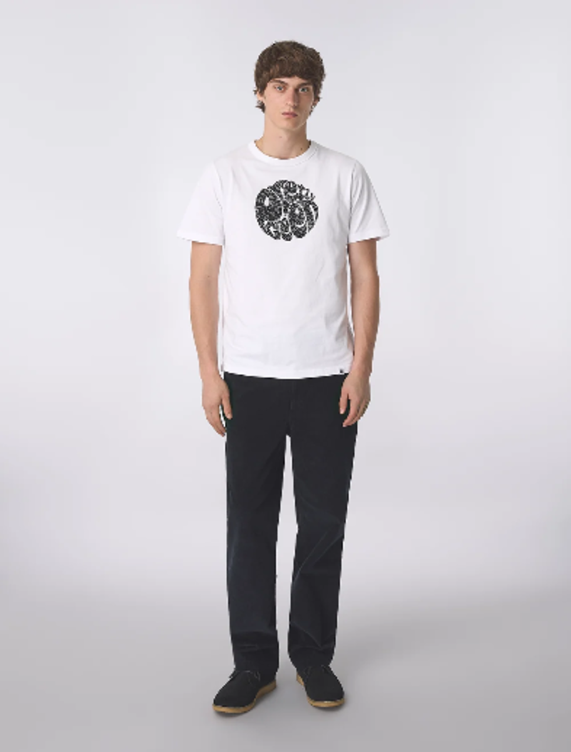 Pretty Green Pulsar Logo T-Shirt White-4