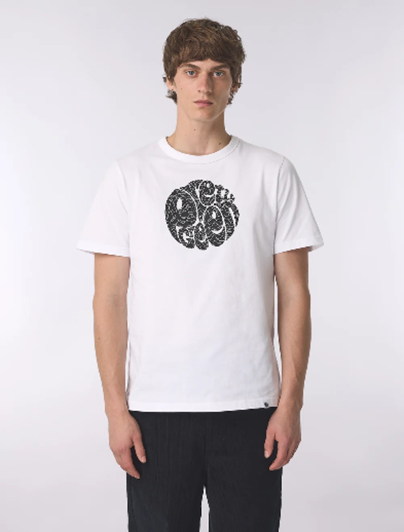 Pretty Green Pulsar Logo T-Shirt White-3